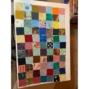 Vintage Cotton Quilting Squares Collection - 154 Pieces 2.5"